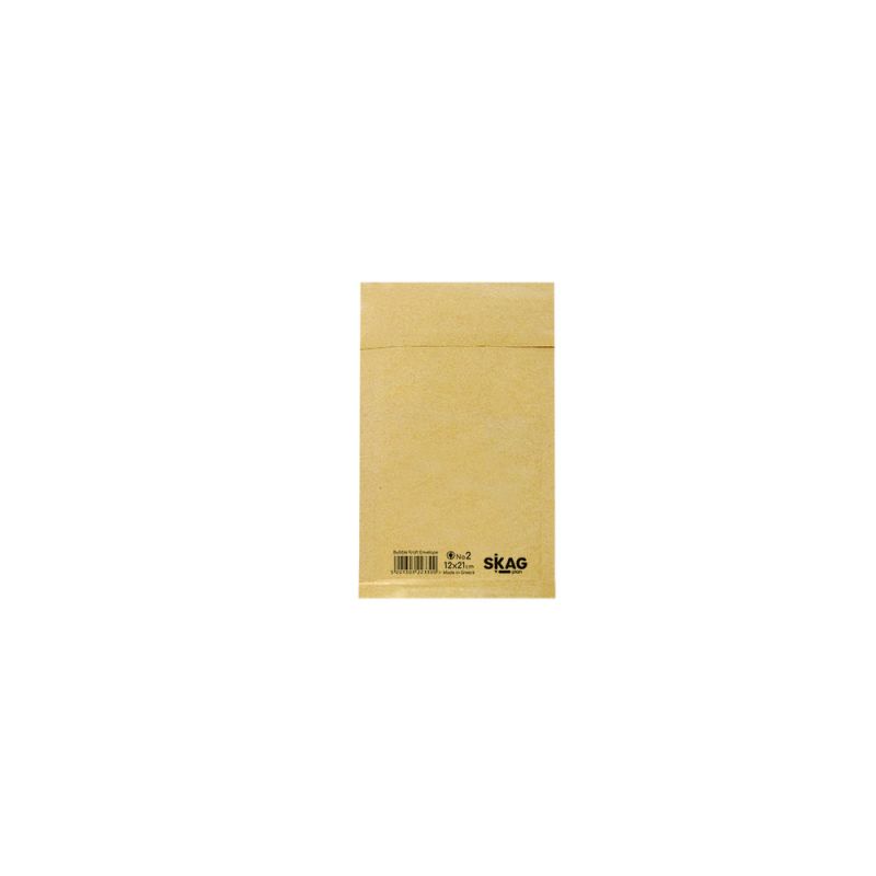 SKAG Φάκελοι Με Κυψέλες   12X21cm N.2 Κράφτ