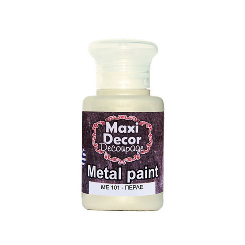 MAXI COLOR Μεταλλικό Χρώμα Me-101 60Ml Πέρλα