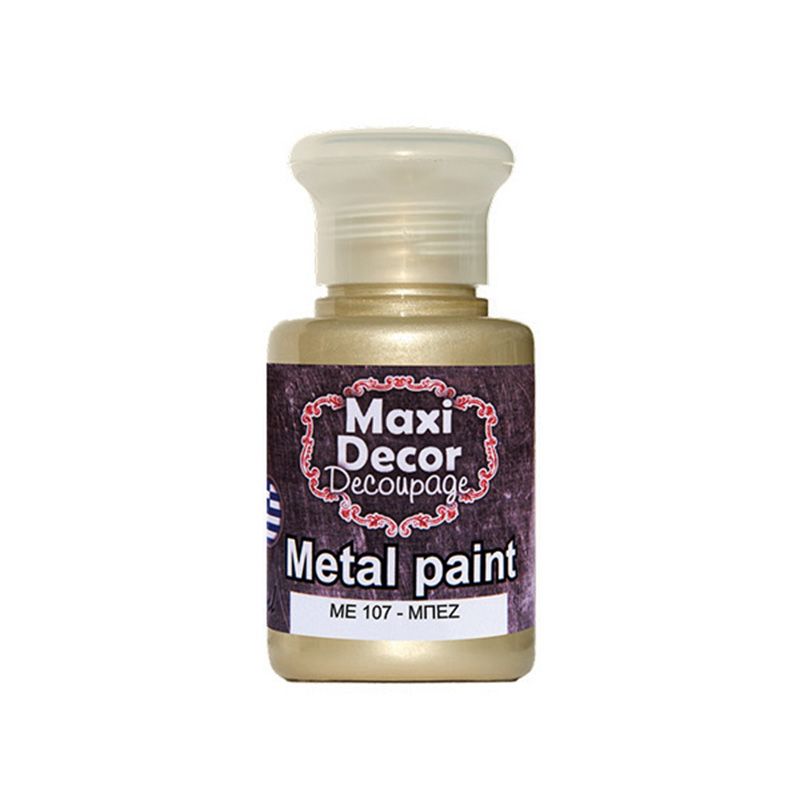 MAXI COLOR Μεταλλικό Χρώμα Me-107 60Ml Μπέζ