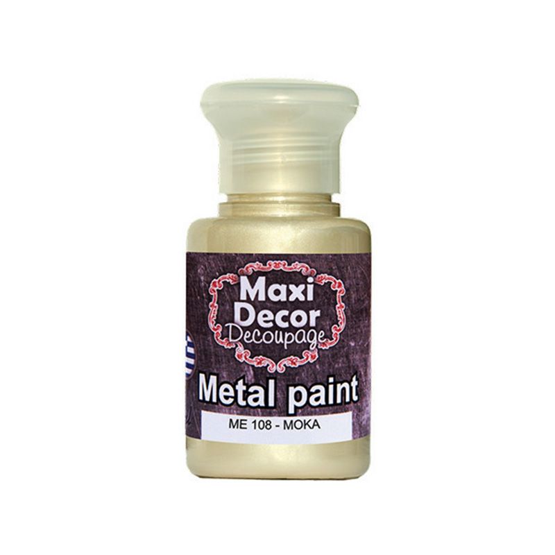MAXI COLOR Μεταλλικό Χρώμα Me-108 60Ml Μόκα
