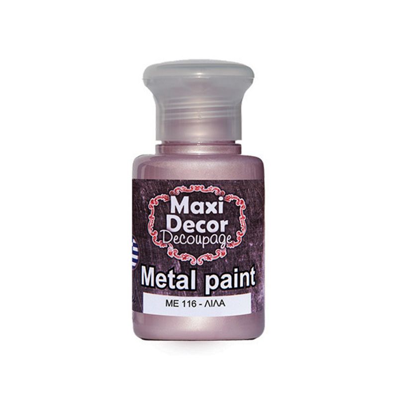 MAXI COLOR Μεταλλικό Χρώμα Me-116 60Ml Λιλά