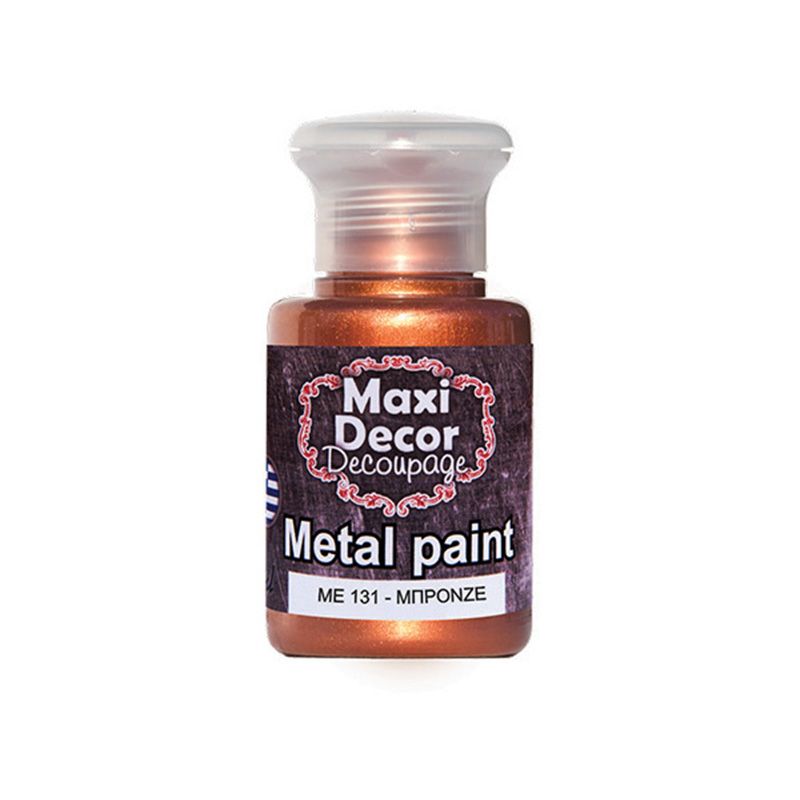 MAXI COLOR Μεταλλικό Χρώμα Me-131 60Ml Μπρονζέ
