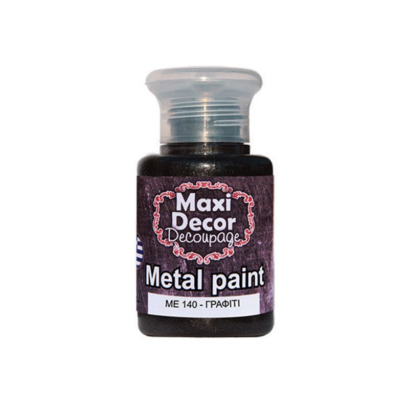 MAXI COLOR Μεταλλικό Χρώμα Me-140 60Ml Γράφιτι
