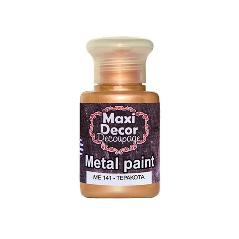 MAXI COLOR Μεταλλικό Χρώμα Me-141 60Ml Τερακότα