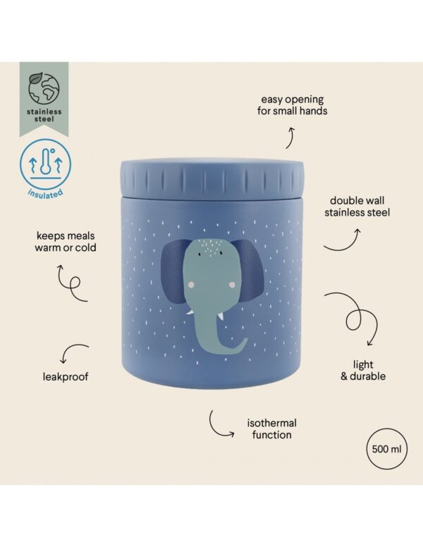 Trixie Θερμός Φαγητού Lunch Pot Mrs. Elephant 500ml   Image 4